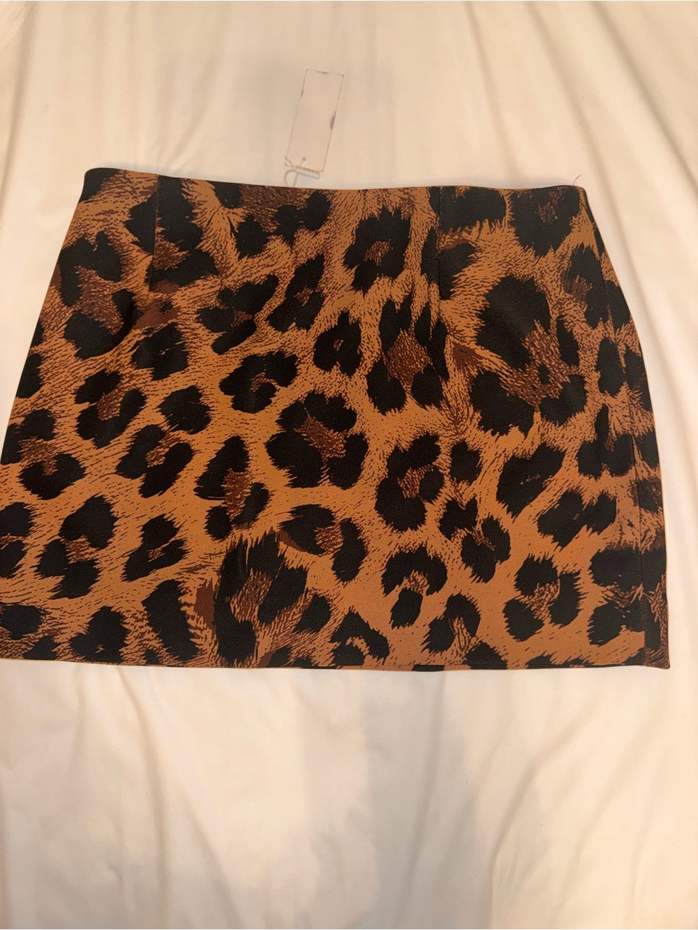 naked wardrobe Leopard Print Mini Skirt in Brown and Black